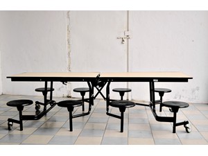 Cafeteria Folding Table 8 seater in Open Position