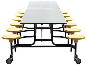Cafeteria Folding Table 12 Seater in open position