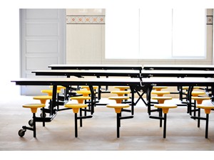 Cafeteria Folding Tables used in Wadda Gurudwara Sahib Penang dining hall