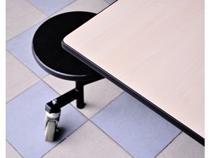 Cafeteria Folding Table stools offer easy and ample access for seating. ALL table tops are rounded for child and adult safety against human contact