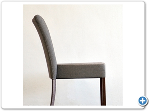 Roma Dining Chair side view shows leg and backrest curves with deep seats