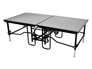 Mobile Folding Stage with Adjustable Height shown at 760mm Height